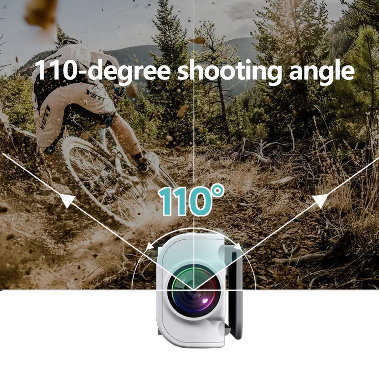 JSOCAM FPV Action Camera Glasses Video Sport Action Glasses for Travel, Outdoor, Cycling, Driving, First-person View Glasses Camera