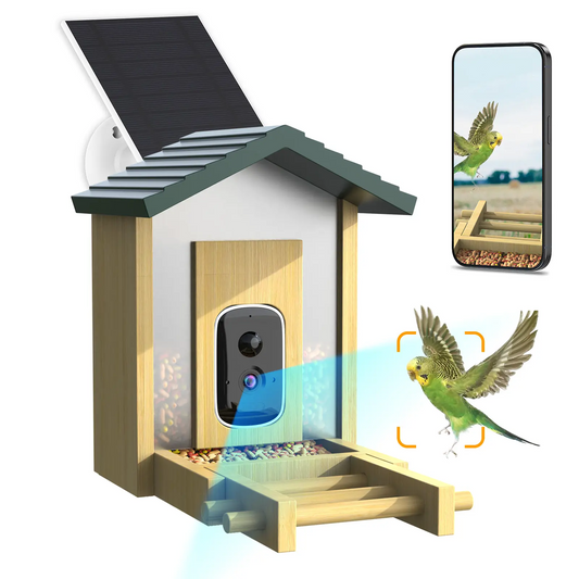JSOCAM Bird feeder AI Identify for 10000 Plus Birds Species Real-time Monitor Bird Feeder with Camera