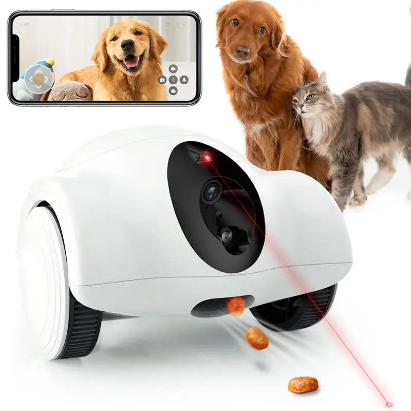 JSOCAM Wholesale Smart Dog Interactive Toy Camera 360 Degree View With Snack Throwing Tracking Function Pet Toy