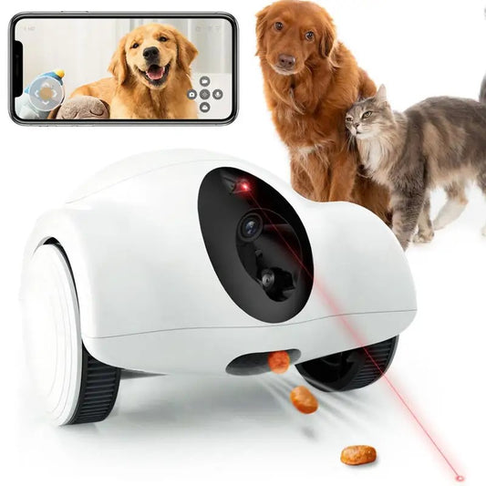 JSOCAM Wholesale Smart Dog Interactive Toy Camera 360 Degree View With Snack Throwing Tracking Function Pet Toy