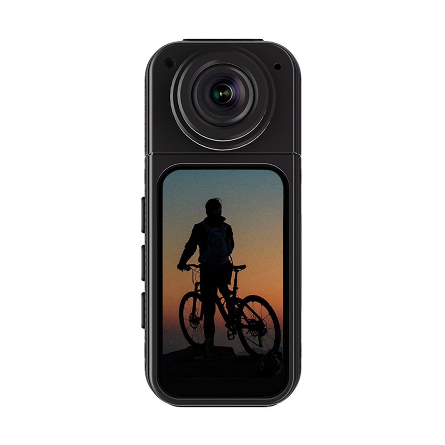 JSOCAM Action Camera, Sports Camera with Audio and Video Recording, Tiny Size, 180° Wearable Cam with Magnetic, Hands Free Worn Cam for Travel