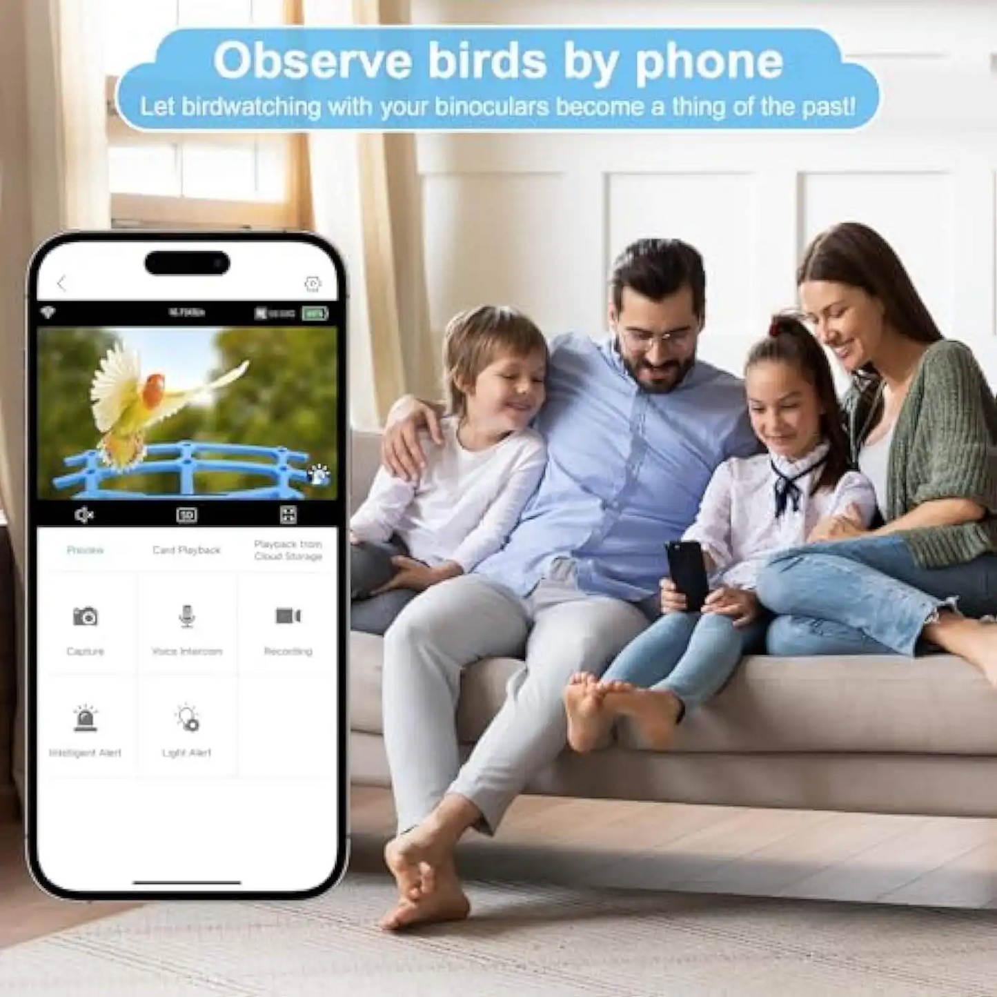 JSOCAM Smart AI Identify 3D 360 Degree Bird View System Car Security Camera 2MP Waterproof Outdoor Bird Feeders Solar Charging