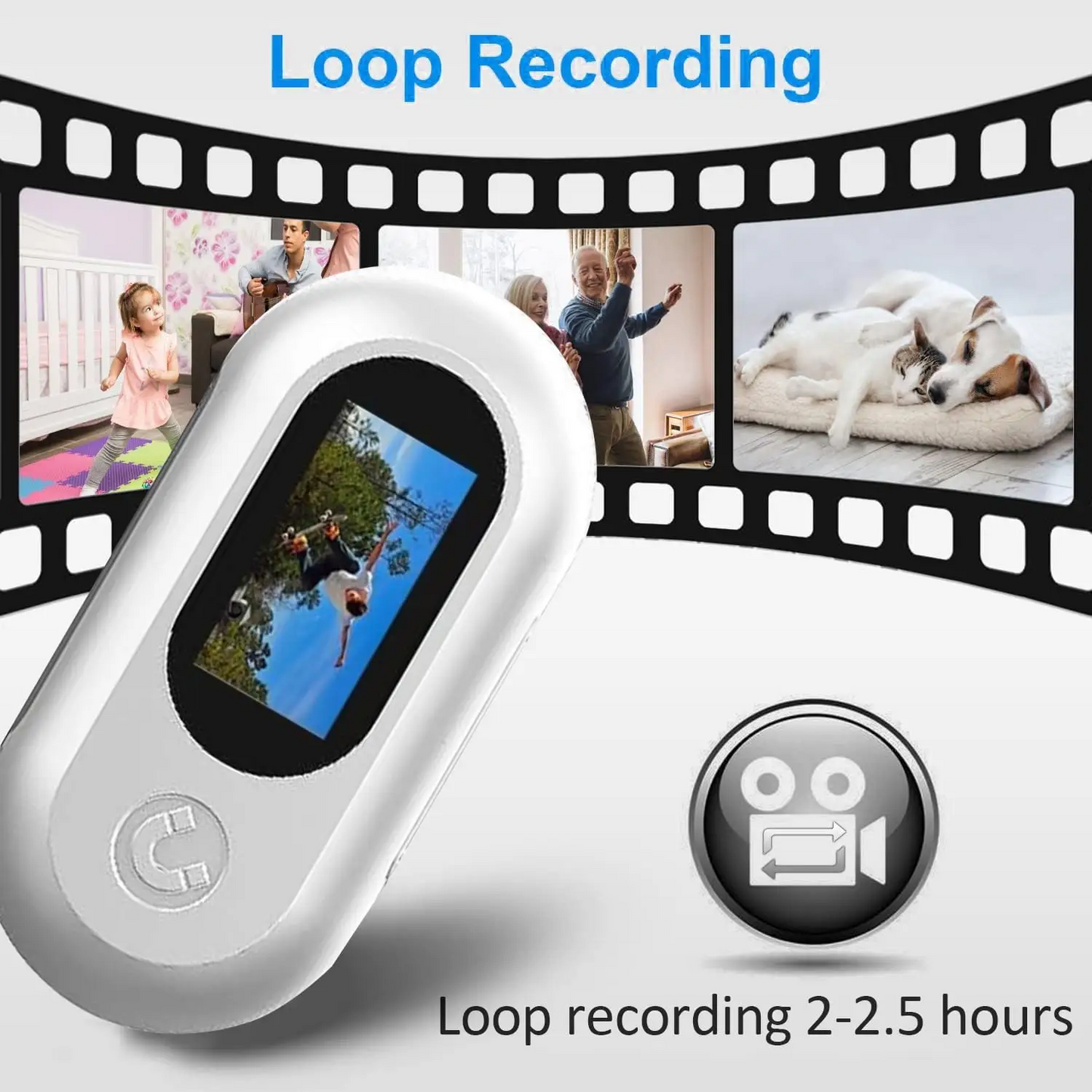 JSOCAM Factory Wholesale Pet Sports Collar Camera Mini Magnetic Thumb Action Camera Pet Outdoor Video Recording Wireless Camera