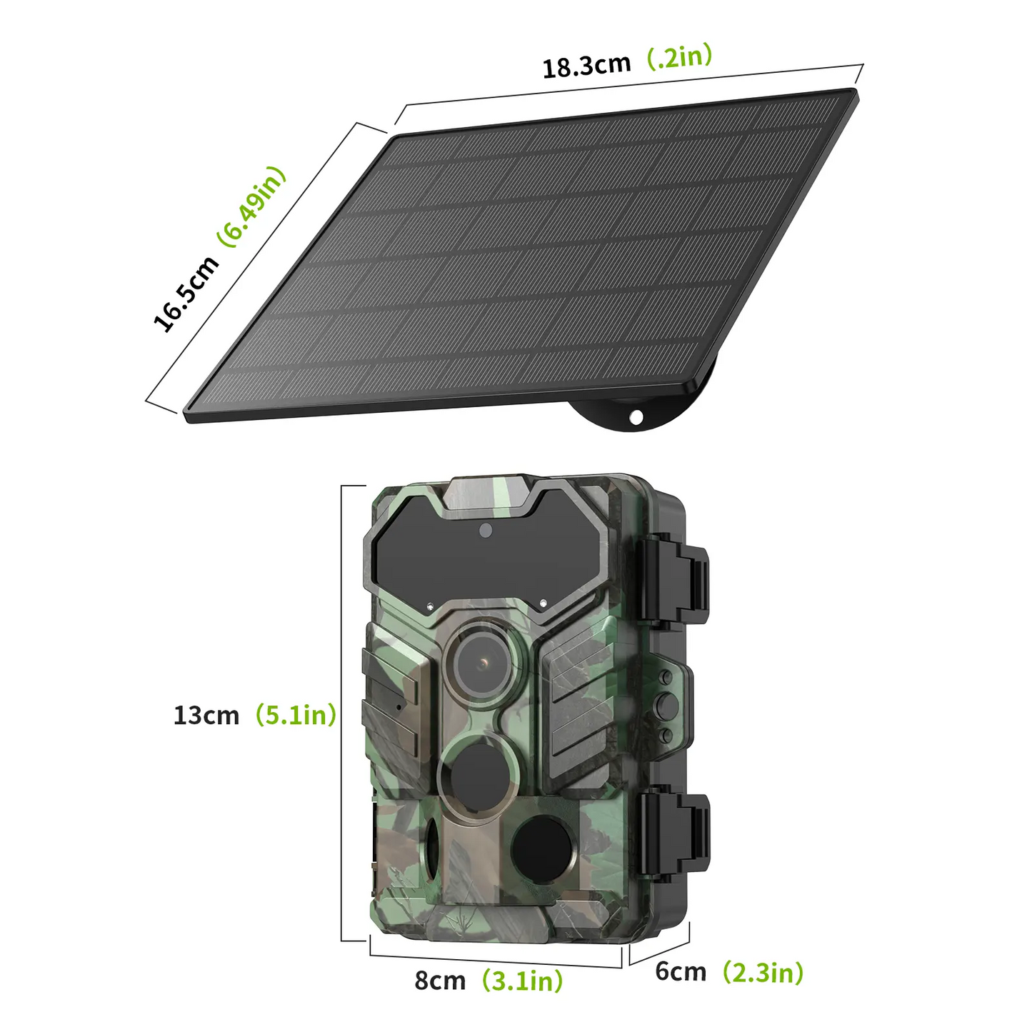 JSOCAM 32MP HD hunting camera IP66 Lithium Ion Battery for Trail Camera with Solar Spypoint Camera IP Outdoor Night Vision Forest