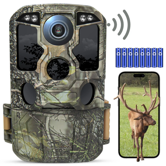 JSOCAM Outdoor Cellular WIFI Thermal Scope 4K Video 48MP IP66 8AA Batteries Night Vision Trail Hunting Camera for Security